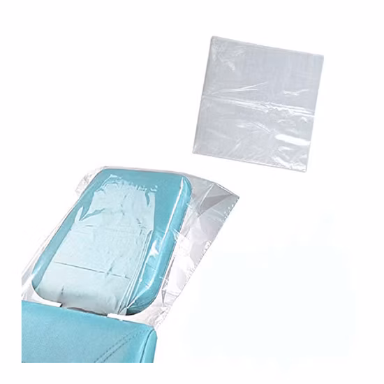 Transparent PE Material Dental Material Plastic Dental Chair Headrest Covers Sleeves Dental Equipment Cover 10